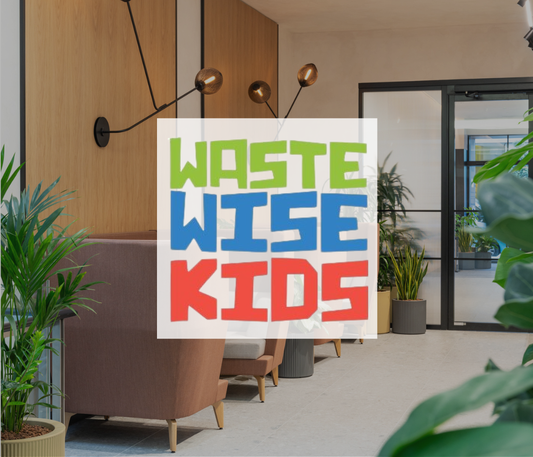 The Waste Wise Kids logo superimposed on an image of an Ambit project